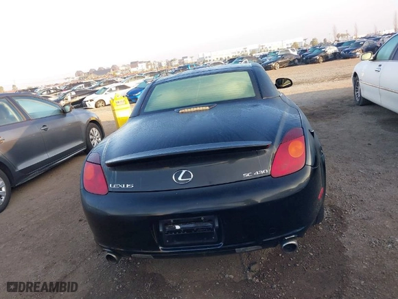 2002 Lexus SC 430 with VIN JTHFN48Y020009103, listed as a IAAI auction lot 41502634 with NaN miles. Bid and sale history available at carsss.com. Image 16.