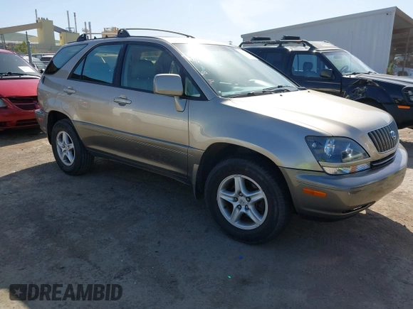 1999 Lexus RX 300 with VIN JT6HF10U6X0092078, listed as a IAAI auction lot 41988259 with 144,148 mi miles and . Bid and sale history available at DreamBid. Image 1.