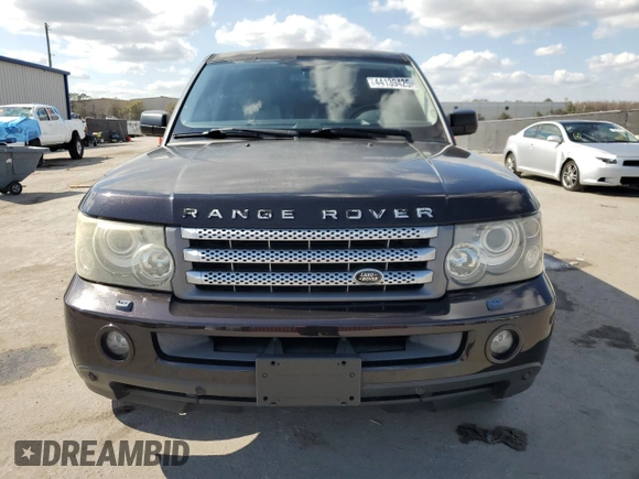 2009 Land Rover Range Rover Sport SC z VIN SALSH23419A191262, wystawiony jako Copart lot #44139425 z przebiegiem 56 114 mil mil oraz Szkoda całkowita • Salvage title. Historia ofert i sprzedaży dostępna na DreamBid. Obrazek 5.