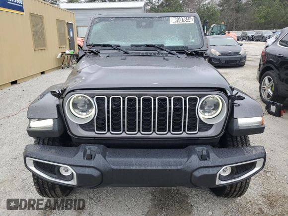 2025 Jeep Wrangler Sahara with VIN 1C4PJXEN9SW526216, listed as a Copart auction lot 86907844 with 921 mi miles and Clean Title. Bid and sale history available at DreamBid. Image 5.