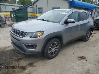 2019 Jeep Compass Latitude with VIN 3C4NJCBB1KT636757, listed as a Copart auction lot 56056115 with 81,847 mi miles and Salvage title. Bid and sale history available at DreamBid. Image 1.