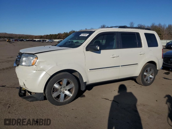 2014 Honda Pilot Touring with VIN 5FNYF4H90EB045332, listed as a Copart auction lot 42993945 with 120,248 mi miles and Salvage Title. Bid and sale history available at DreamBid. Image 1.