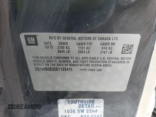 2014 Chevrolet Impala LT with VIN 2G1WB5E35E1123415, listed as a IAAI auction lot 41101111 with 129,870 mi miles and . Bid and sale history available at DreamBid. Image 9.