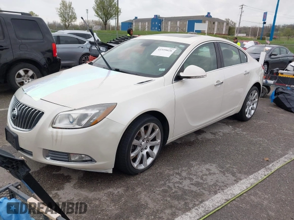 2013 Buick Regal with VIN 2G4GU5GV1D9208364, listed as a IAAI auction lot 41959026 with Not Provided miles and . Bid and sale history available at DreamBid. Image 2.