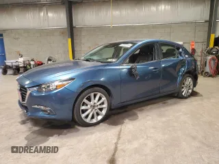 2017 Mazda 3 Touring with VIN 3MZBN1L36HM134216, listed as a Copart auction lot 60503785 with 48,566 mi miles and Salvage title. Bid and sale history available at DreamBid. Image 1.