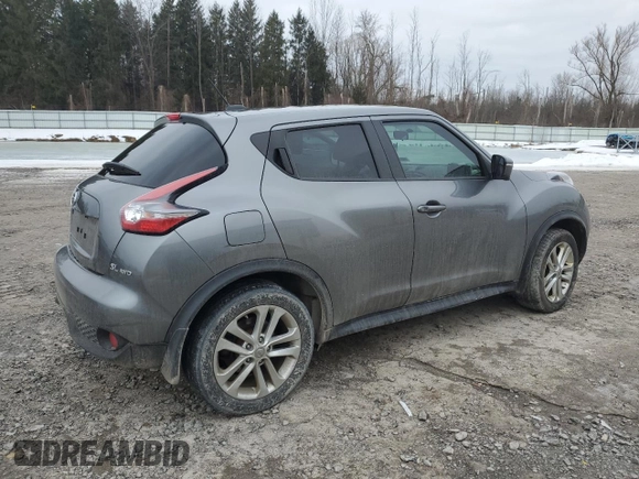 2016 Nissan Juke SL with VIN JN8AF5MV8GT658717, listed as a Copart auction lot 46954565 with 109,970 mi miles and Salvage Title. Bid and sale history available at DreamBid. Image 3.