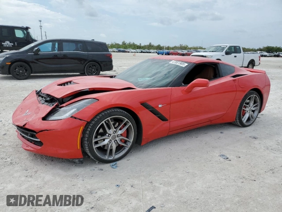 2016 Chevrolet Corvette Z51 2LT z VIN 1G1YK2D72G5117987, wystawiony jako Copart lot #47851905 z przebiegiem 20 942 mil mil oraz Szkoda całkowita • Salvage title. Historia ofert i sprzedaży dostępna na DreamBid. Obrazek 1.