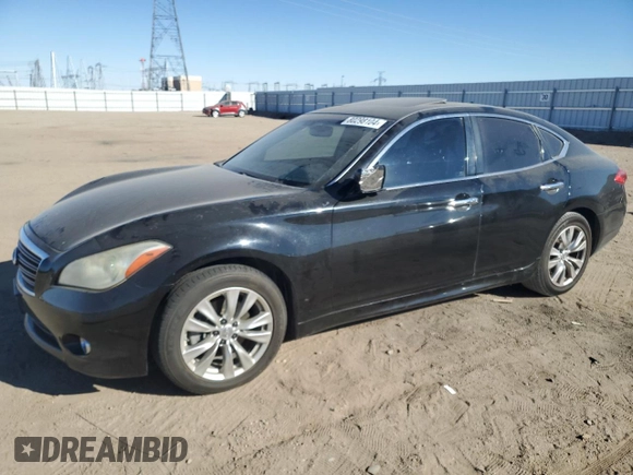 2012 Infiniti M37 with VIN JN1BY1AP4CM331988, listed as a Copart auction lot 80298104 with 165,704 mi miles and Salvage Title. Bid and sale history available at carsss.com. Image 1.