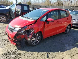 2018 Honda Fit EX-L with VIN 3HGGK5H90JM711318, listed as a Copart auction lot 45356445 with 86,378 mi miles and Salvage Title. Bid and sale history available at carsss.com. Image 1.