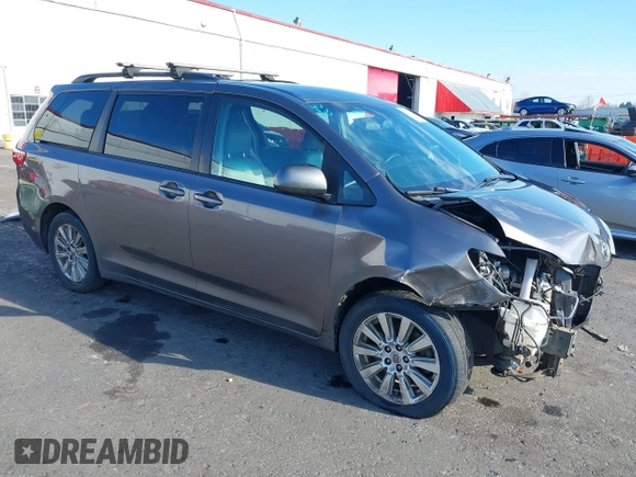 2017 Toyota Sienna LE with VIN 5TDJZ3DC2HS154993, listed as a IAAI auction lot 41372165 with 151,300 mi miles. Bid and sale history available at carsss.com. Image 1.