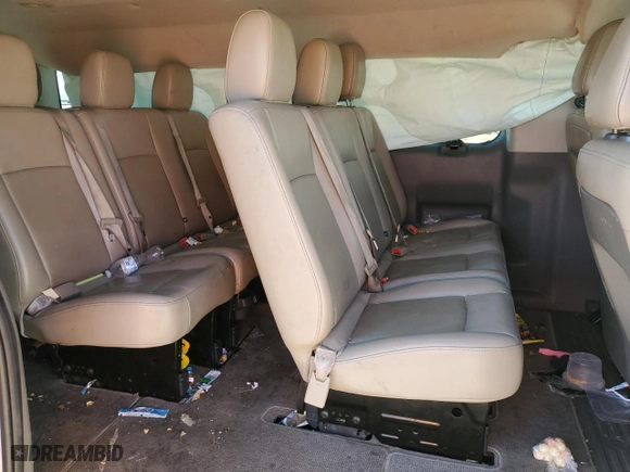 2017 Nissan NV Passenger SL with VIN 5BZAF0AA5HN852370, listed as a Copart auction lot 78544714 with 71,215 mi miles and Salvage Title. Bid and sale history available at carsss.com. Image 10.