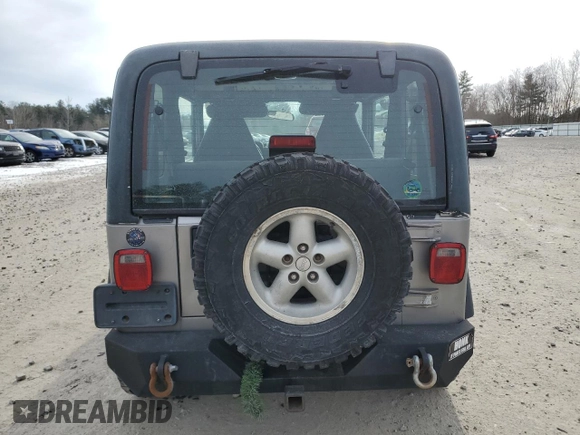 2001 Jeep Wrangler SE with VIN 1J4FA29P81P376340, listed as a Copart auction lot 88975565 with 164,257 mi miles and Clean Title. Bid and sale history available at carsss.com. Image 6.