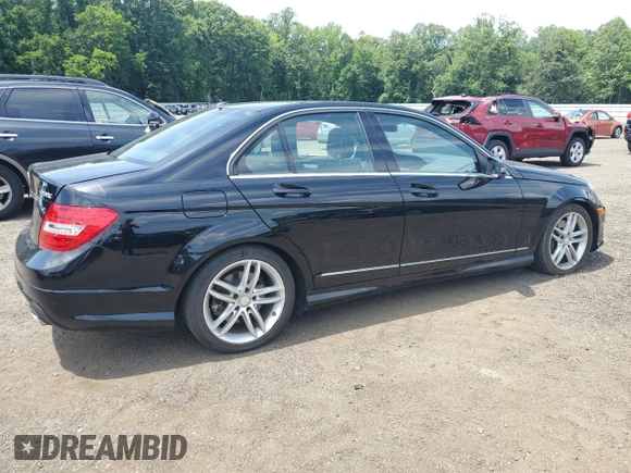 2013 Mercedes-Benz C 300 Sport with VIN WDDGF8AB9DR281282, listed as a Copart auction lot 62653125 with 128,227 mi miles and Salvage title. Bid and sale history available at DreamBid. Image 3.