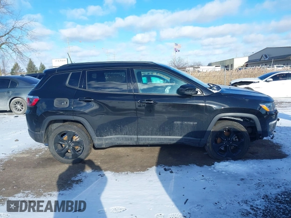 2019 Jeep Compass Latitude with VIN 3C4NJDBB9KT794074, listed as a IAAI auction lot 41068687 with 106,947 mi miles and . Bid and sale history available at DreamBid. Image 13.