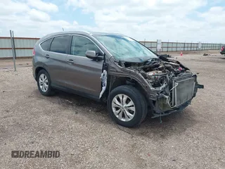 2012 Honda CR-V EX-L z VIN 5J6RM4H75CL010640, wystawiony jako IAAI lot #42243137 z przebiegiem 152 505 mil mil oraz . Historia ofert i sprzedaży dostępna na DreamBid. Obrazek 1.