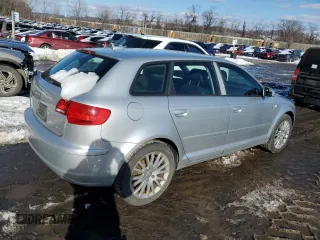 2006 Audi A3 Premium z VIN WAUNF78P66A002589, wystawiony jako Copart lot #43623395 z przebiegiem 132 407 mil mil oraz Szkoda całkowita • Salvage title. Historia ofert i sprzedaży dostępna na DreamBid. Obrazek 3.