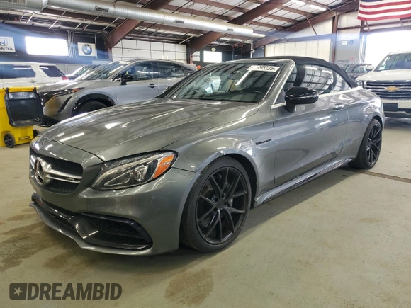 2017 Mercedes-Benz C 63 AMG with VIN WDDWK8GB7HF496746, listed as a Copart auction lot 62895725 with 82,590 mi miles and Clean title. Bid and sale history available at DreamBid. Image 1.