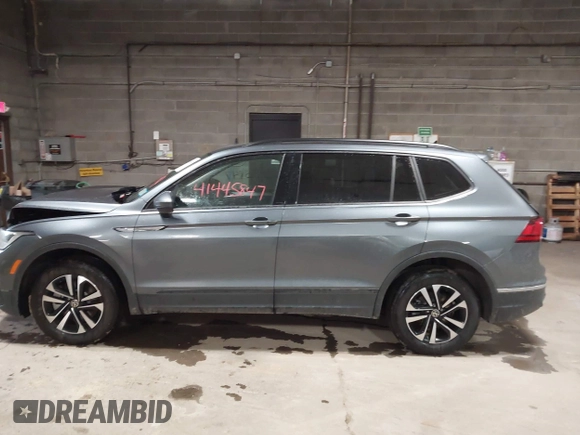 2024 Volkswagen Tiguan S with VIN 3VVFB7AX0RM183789, listed as a IAAI auction lot 41445847 with 1,500 mi miles and . Bid and sale history available at DreamBid. Image 14.