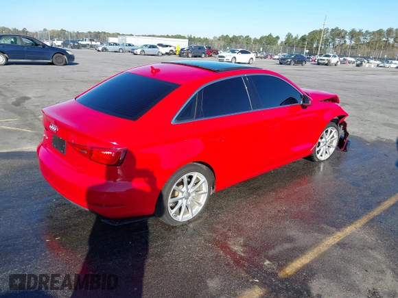2015 Audi A3 1.8T Premium Plus with VIN WAUCCGFFXF1021950, listed as a IAAI auction lot 41850779 with 80,375 mi miles. Bid and sale history available at carsss.com. Image 4.