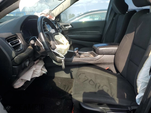 2021 Dodge Durango SXT Plus with VIN 1C4RDJAG1MC643653, listed as a Copart auction lot 57012514 with 62,939 mi miles and Non repairable. Bid and sale history available at DreamBid. Image 7.