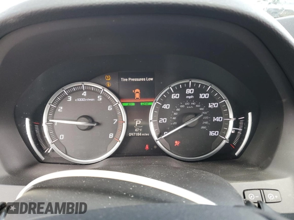 2014 Acura MDX Advance with VIN 5FRYD4H83EB029881, listed as a Copart auction lot 47689435 with 97,184 mi miles and Salvage Title. Bid and sale history available at DreamBid. Image 9.