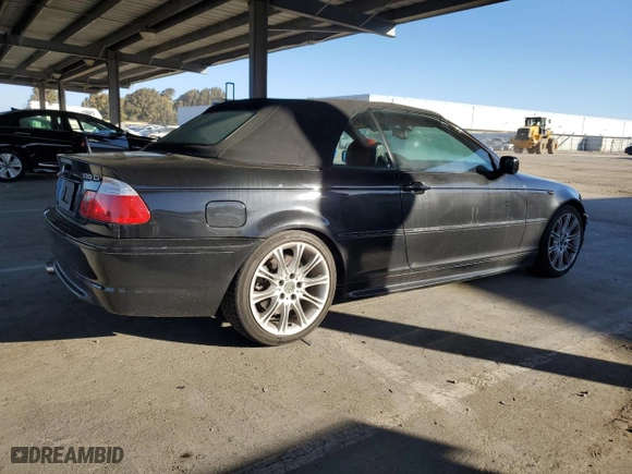 2004 BMW 3 Series 330Ci with VIN WBABW53464PL47636, listed as a Copart auction lot 47105905 with 98,347 mi miles and Salvage Title. Bid and sale history available at carsss.com. Image 3.