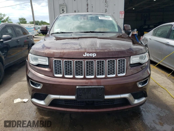 2015 Jeep Grand Cherokee Summit with VIN 1C4RJFJTXFC661574, listed as a Copart auction lot 65592954 with 110,791 mi miles and Salvage Title. Bid and sale history available at carsss.com. Image 5.
