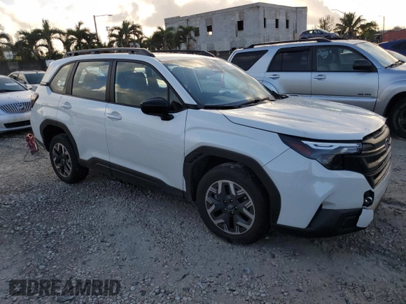 2025 Subaru Forester with VIN JF2SLDAC7SH409814, listed as a Copart auction lot 85524404 with 1,308 mi miles and Salvage title. Bid and sale history available at DreamBid. Image 4.
