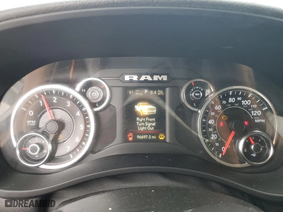 2019 Ram 2500 Tradesman with VIN 3C6UR5HJ2KG716616, listed as a Copart auction lot 64637644 with 96,697 mi miles and Salvage Title. Bid and sale history available at carsss.com. Image 9.