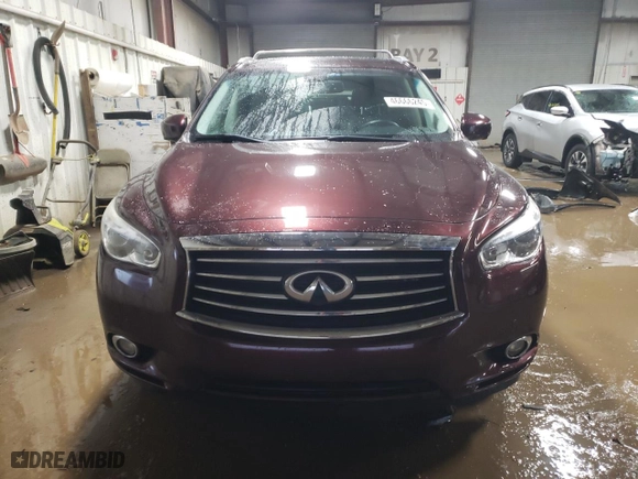 2013 Infiniti JX35 with VIN 5N1AL0MM8DC319168, listed as a Copart auction lot 46666245 with 106,458 mi miles and Salvage Title. Bid and sale history available at carsss.com. Image 5.