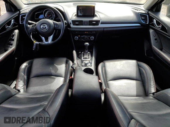 2015 Mazda 3 S Touring with VIN JM1BM1V3XF1219587, listed as a Copart auction lot 49491275 with 87,880 mi miles and Salvage Title. Bid and sale history available at DreamBid. Image 8.