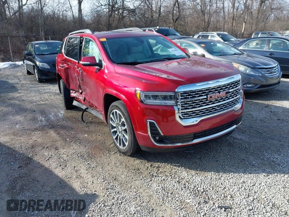 2022 GMC Acadia Denali with VIN 1GKKNPLS3NZ137375, listed as a IAAI auction lot 41544891 with 6,403 mi miles. Bid and sale history available at carsss.com. Image 1.