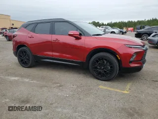 2023 Chevrolet Blazer RS with VIN 3GNKBKRS9PS225076, listed as a Copart auction lot 55012315 with 7,157 mi miles and Salvage title. Bid and sale history available at DreamBid. Image 4.