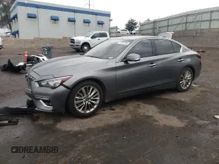 2021 Infiniti Q50 Luxe z VIN JN1EV7BP5MM706327, wystawiony jako Copart lot #71761764 z przebiegiem 72 354 mil mil oraz Szkoda całkowita • Salvage title. Historia ofert i sprzedaży dostępna na DreamBid. Obrazek 1.