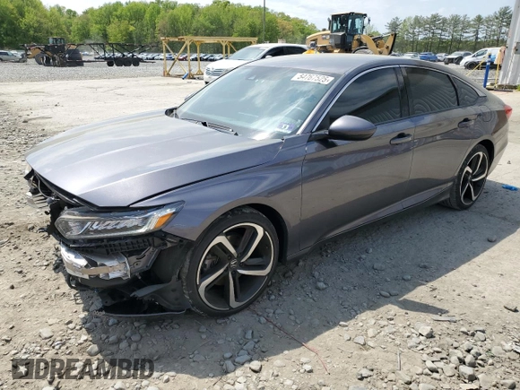2019 Honda Accord Sport with VIN 1HGCV1F38KA099543, listed as a Copart auction lot 54767525 with 51,010 mi miles and Salvage Title. Bid and sale history available at DreamBid. Image 1.