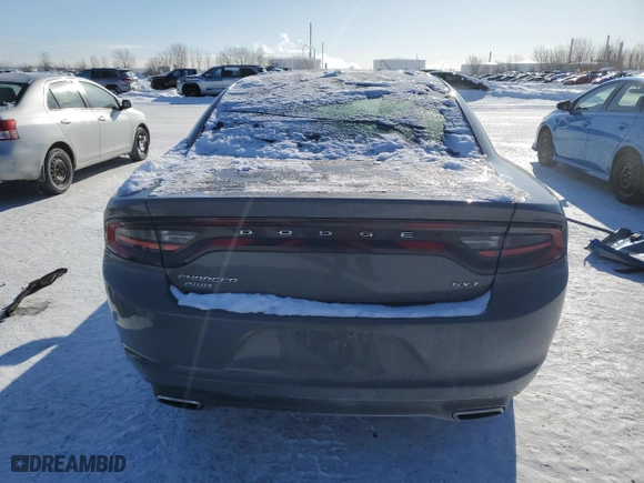 2017 Dodge Charger SXT with VIN 2C3CDXJG7HH653166, listed as a Copart auction lot 45745245 with 190,257 mi miles and Salvage Title. Bid and sale history available at carsss.com. Image 6.