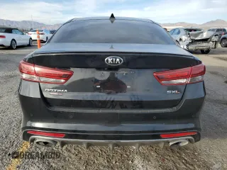 2016 Kia Optima SXL Turbo with VIN 5XXGV4L23GG098440, listed as a Copart auction lot 45215505 with 64,381 mi miles and Salvage Title. Bid and sale history available at carsss.com. Image 6.