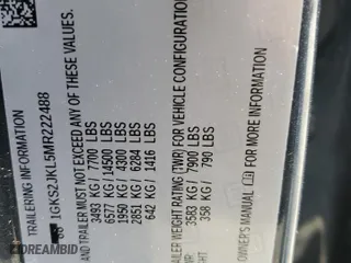 2021 GMC Yukon XL Denali with VIN 1GKS2JKL5MR222488, listed as a Copart auction lot 50611545 with 72,649 mi miles and Salvage Title. Bid and sale history available at carsss.com. Image 13.