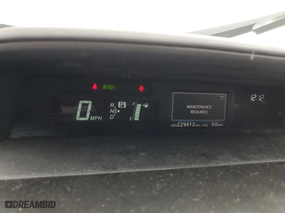 2016 Toyota Prius v Two with VIN JTDZN3EU5GJ054520, listed as a Copart auction lot 46552955 with 229,412 mi miles and Salvage Title. Bid and sale history available at carsss.com. Image 9.