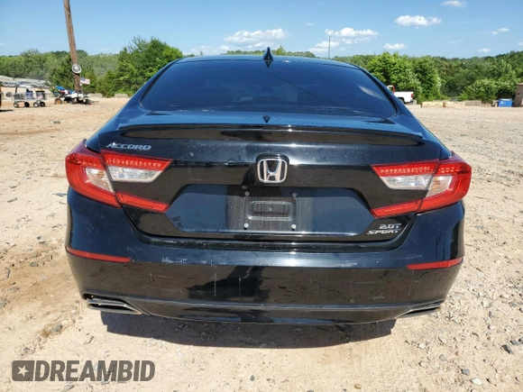 2020 Honda Accord Sport with VIN 1HGCV2F32LA006636, listed as a Copart auction lot 57276435 with 67,773 mi miles and Salvage title. Bid and sale history available at DreamBid. Image 6.