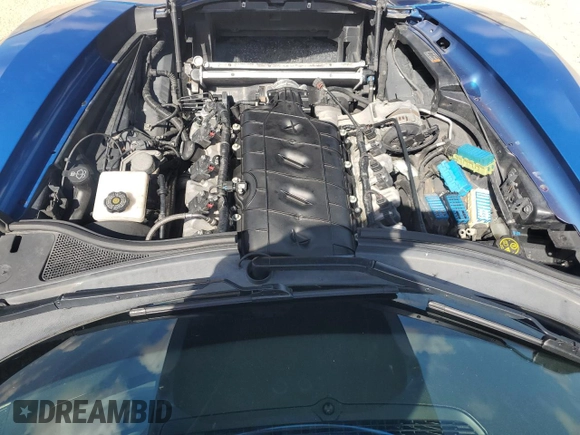 2016 Chevrolet Corvette 2LT with VIN 1G1YD2D73G5114459, listed as a Copart auction lot 68208544 with Not Provided miles and Salvage Title. Bid and sale history available at carsss.com. Image 12.