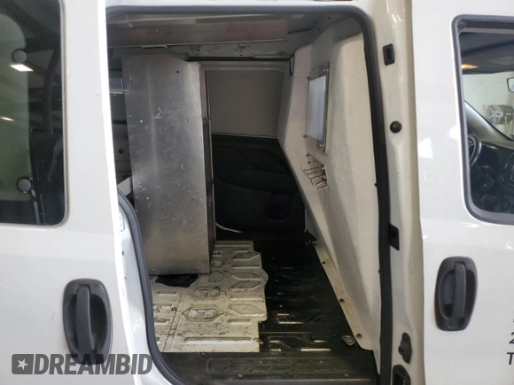 2017 Ram ProMaster City Cargo Tradesman SLT with VIN ZFBERFBB0H6E07666, listed as a Copart auction lot 60877895 with 115,367 mi miles and Clean title. Bid and sale history available at DreamBid. Image 10.