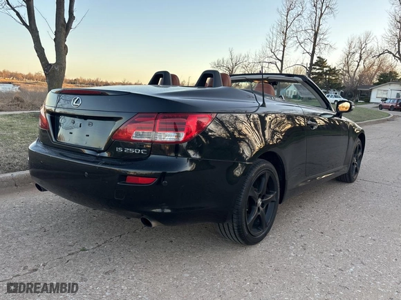 2011 Lexus IS 250C with VIN JTHFF2C2XB2518852, listed as a Copart auction lot 49009825 with 163567 miles and Clean Title. Bid and sale history available at carsss.com. Image 4.