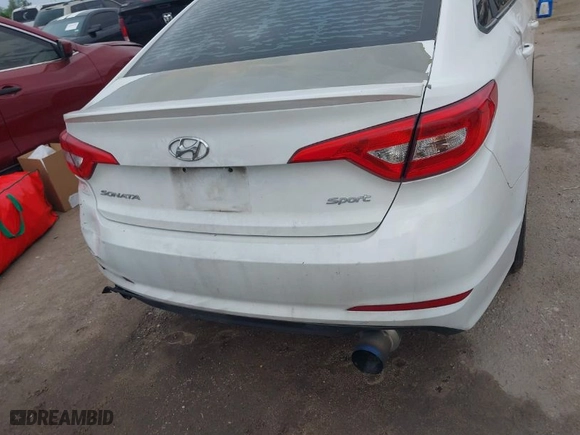 2016 Hyundai Sonata 2.4L Sport with VIN 5NPE34AF0GH342889, listed as a IAAI auction lot 41960631 with 198,541 mi miles. Bid and sale history available at carsss.com. Image 16.