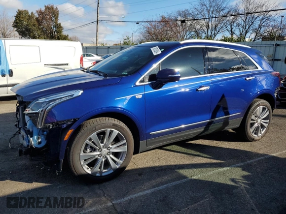 2023 Cadillac XT5 AWD Premium Luxury with VIN 1GYKNDR49PZ135890, listed as a Copart auction lot 79808584 with 21,708 mi miles and Salvage Title. Bid and sale history available at DreamBid. Image 1.