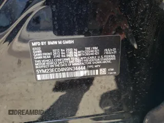 2022 BMW X4 M z VIN 5YM23EC04N9N34444, wystawiony jako Copart lot #65445883 z przebiegiem 7632 mil mil oraz . Historia ofert i sprzedaży dostępna na DreamBid. Obrazek 14.