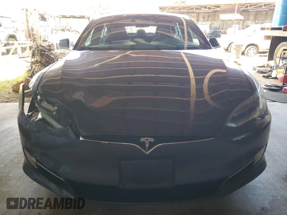 2017 Tesla Model S 100D with VIN 5YJSA1E20HF198419, listed as a Copart auction lot 61481605 with 52,853 mi miles and Salvage title. Bid and sale history available at DreamBid. Image 5.