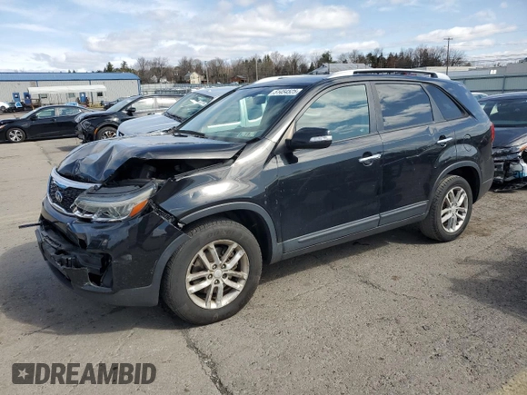 2015 Kia Sorento LX with VIN 5XYKT4A69FG657456, listed as a Copart auction lot 51454525 with 147,528 mi miles and Salvage Title. Bid and sale history available at DreamBid. Image 1.