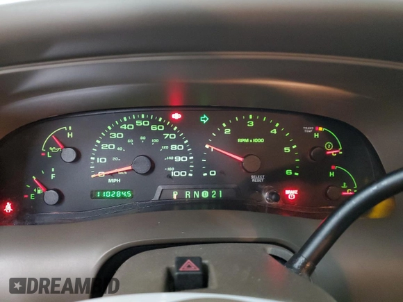 2003 Ford Excursion Eddie Bauer z VIN 1FMNU45S03EB25000, wystawiony jako Copart lot #78908554 z przebiegiem 110 284 mil mil oraz Szkoda całkowita • Salvage title. Historia ofert i sprzedaży dostępna na DreamBid. Obrazek 9.