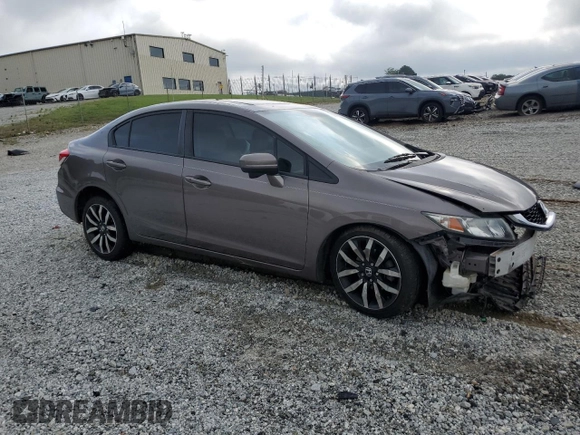 2015 Honda Civic EX-L z VIN 19XFB2F91FE059094, wystawiony jako Copart lot #54218755 z przebiegiem Nie podano mil oraz Szkoda całkowita • Salvage title. Historia ofert i sprzedaży dostępna na DreamBid. Obrazek 4.